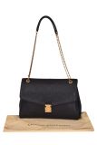 Louis Vuitton Saint Germain MM Black Monogram Empreinte Bag