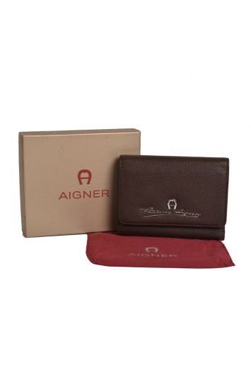 AIGNER LADIES CLASSIC EBONY BRAUN WALLET