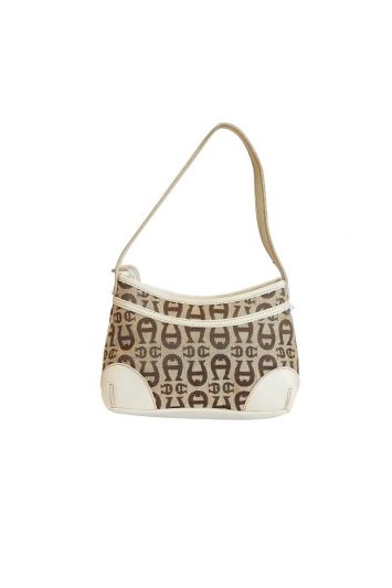 AIGNER MONOGRAM SHOULDER BAG