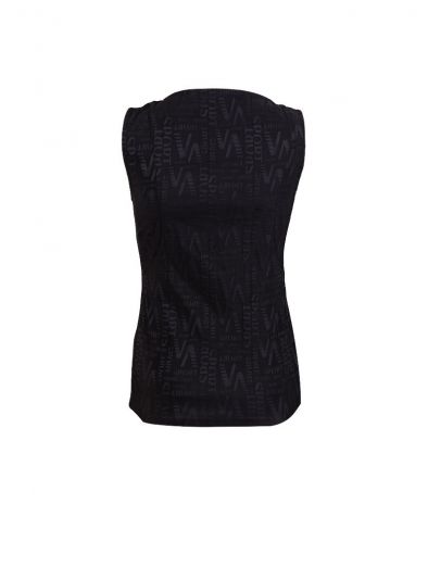 ARMANI EXCHANGE BLACK AIX LOGO TOP