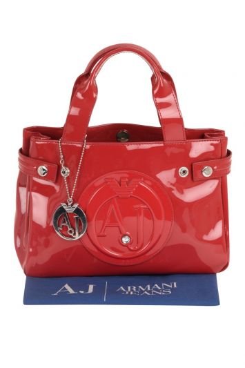 ARMANI JEANS RED VERNICE HANDBAG