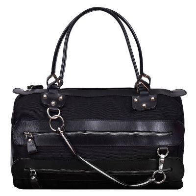 BALLY BLACK LEATHER SHOULDER BAG