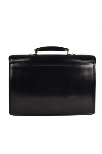 BALLY LEATHER LOCK BRIEFCASE
