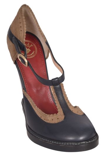 Bally Pattys Navy Blue Wedges