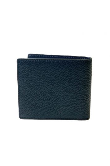 BALMAIN EMBOSSED BLUE WALLET