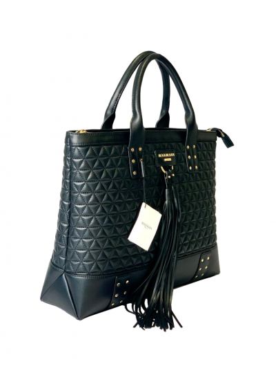 BALMAIN QUILTED DOMAINE TOTE BAG