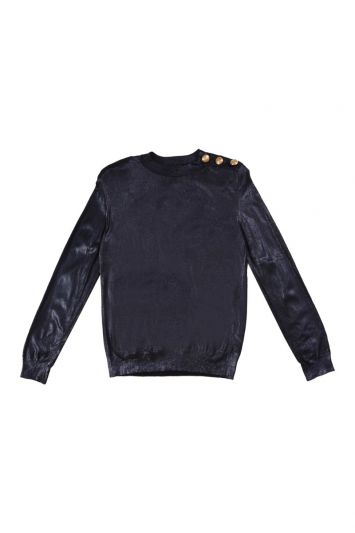 Balmain x H&M Puff Shoulder SweatShirt