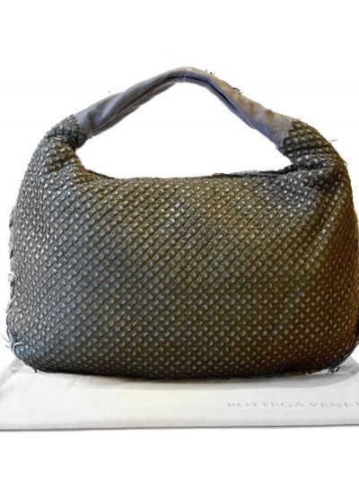 BOTTEGA INTRECCIATO FABRIC WEAVE HOBO BAG