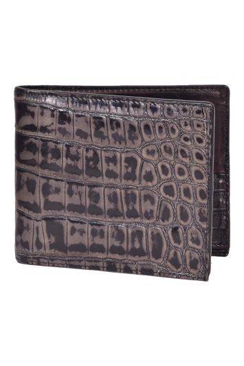 Bottega Veneta Crocodile Leather Bi- Fold Wallet