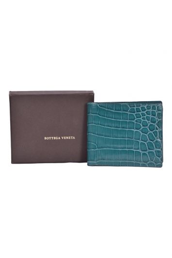 Bottega Veneta Crocodile Leather Bi Fold Wallet RT129-10
