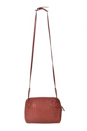 Bottega Veneta Nappa Intrecciato Nodini Crossbody Bag