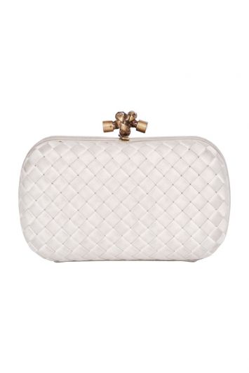 Bottega Veneta Satin Knot Clutch