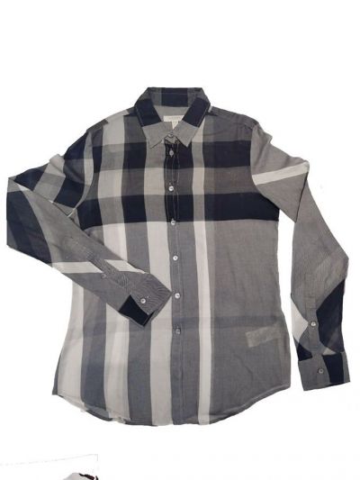 burberry black check shirt