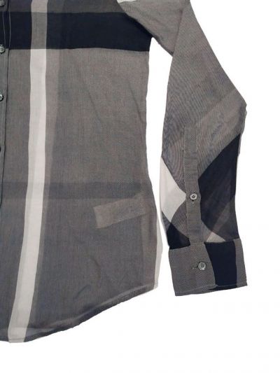 BURBERRY BLACK/GREY CHECK SHIRT