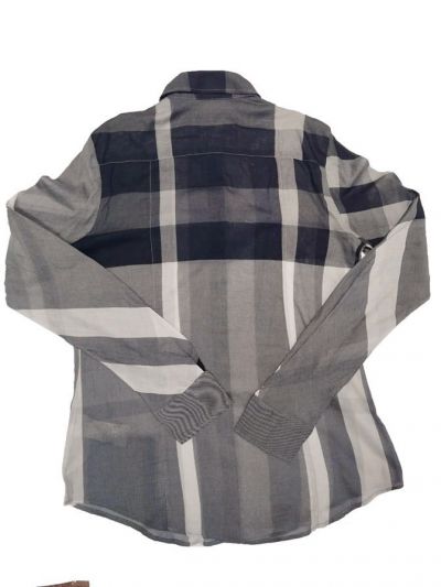 BURBERRY BLACK/GREY CHECK SHIRT