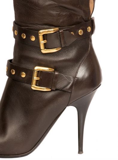 BURBERRY BLACK STUDDED LONG BOOTS