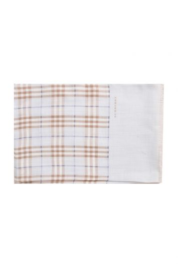 Burberry Blue Checkered Stole