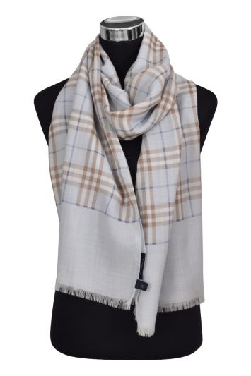 Burberry Blue Checkered Stole