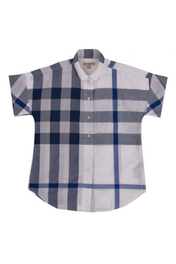 Burberry Brit Fred Check Gnawed Blue Shirt