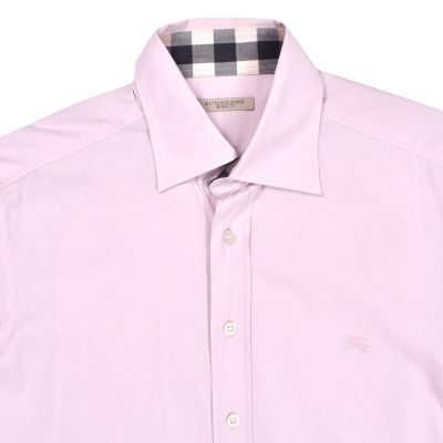 BURBERRY CAMBRIDGE DETAIL LILAC SHIRT