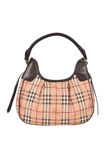 Burberry Haymarket Check Brooklyn Hobo Bag