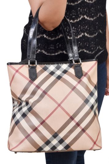 Burberry House Check Large Banner Tote Bag