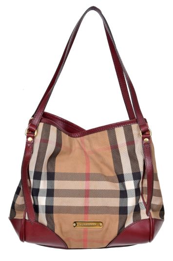 Burberry House Check Canvas Handbag