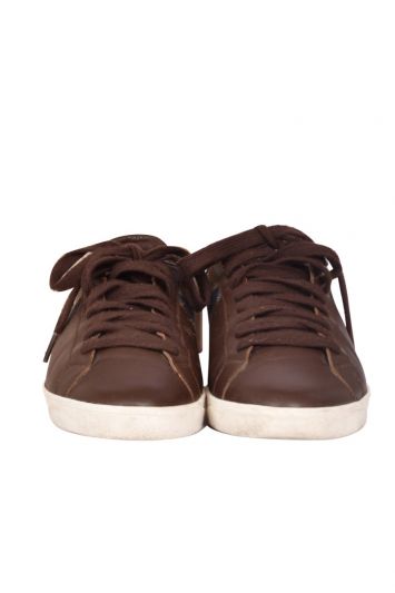 Burberry Leather & House Check Sneakers