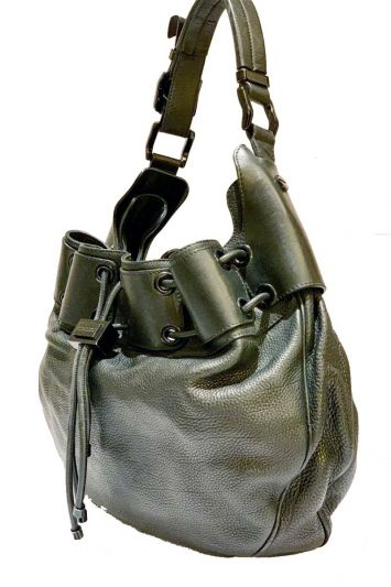 BURBERRY LEATHER WARRIOR DRAWSTRING HOBO