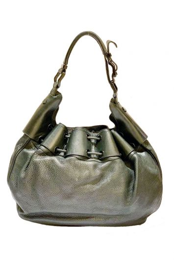 BURBERRY LEATHER WARRIOR DRAWSTRING HOBO