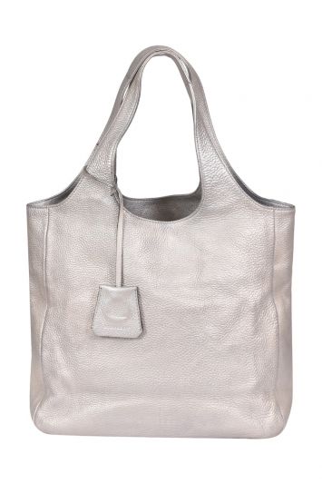Burberry Metallic Leather Shopper Tote