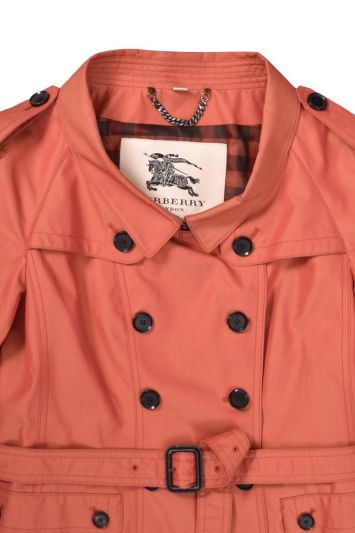Burberry Orange Trench Coat