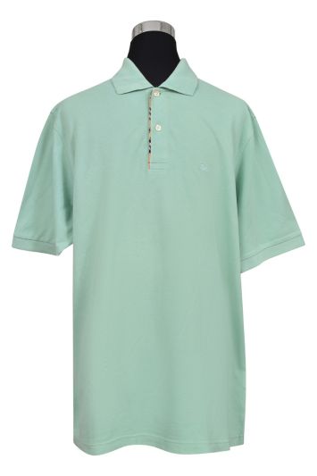 Burberry Sea Green Polo T Shirt