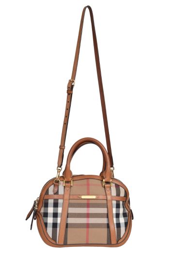Burberry Small Orchard House Check Bowling Bag