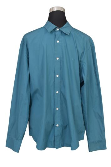 Burberry Teal Blue Men’s Shirt