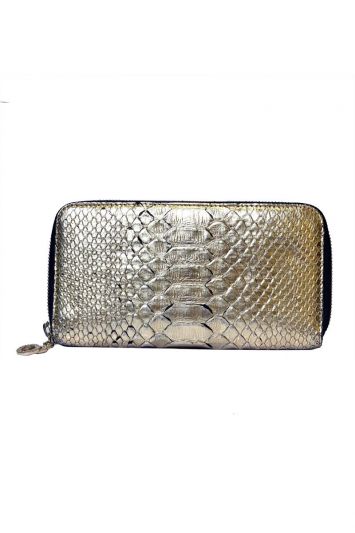 BVLGARI GOLD EXOTIC SKIN WALLET