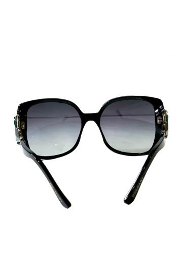 BVLGARI MULTICOLOR OVERSIZED STONE EMBELLISHED SUNGLASSES