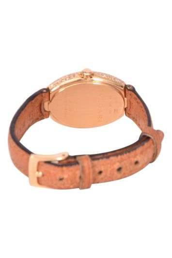 Bvlgari Ovale Quartz K18 Diamond/Gold Customised Wristwatch