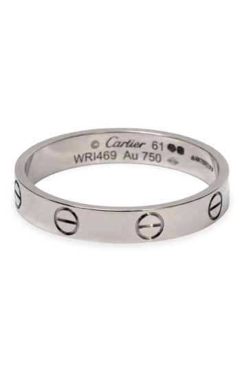 Cartier 61mm/US 9  Love White Gold Wedding Band