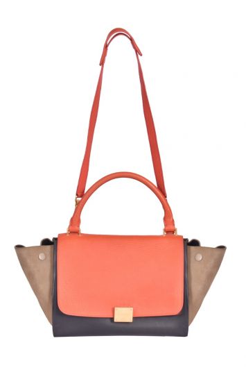 Celine Color Block Trapeze Bag