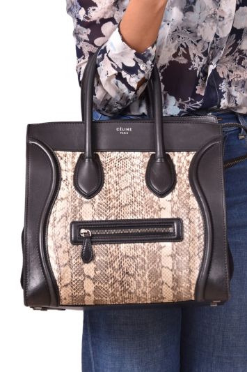 Celine Exotic Leather Mini Luggage Bag