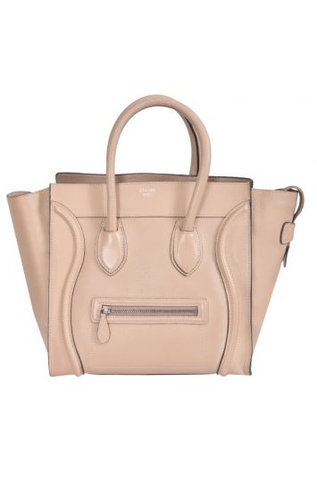 Celine Mini Luggage Leather Tote Bag