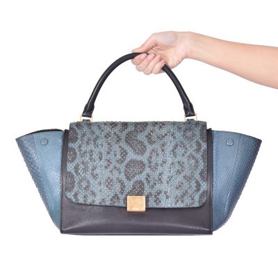 CELINE TRAPEZE SNAKESKIN BAG