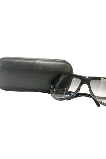 CHANEL BLACK LOGO GRADIENT SUNGLASSES