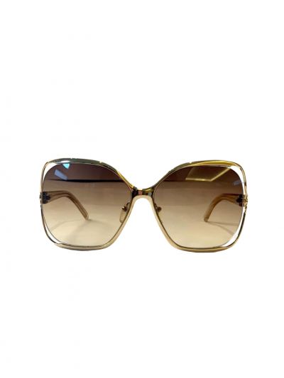 CHLOE CARLINA METAL CONSTRUCTED SQUARE  SUNGLASSES