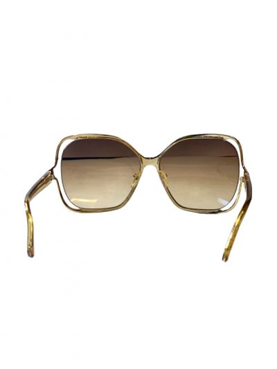 CHLOE CARLINA METAL CONSTRUCTED SQUARE  SUNGLASSES