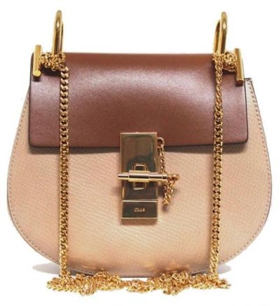 CHLOE DREW MINI COLOR BLOCK SADDLE CROSSBODY