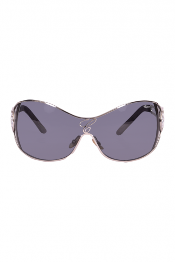Chopard Wrap around Silver Full Frame Sunglasses