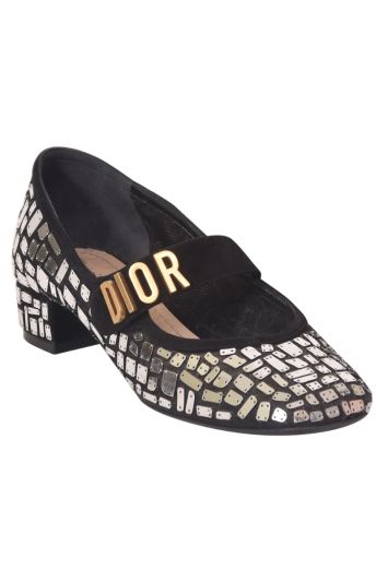 Christian Dior Black Block Heels