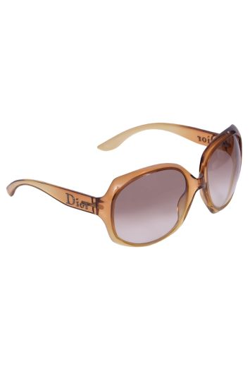 Christian Dior Brown Glossy 1 Square Sunglasses
